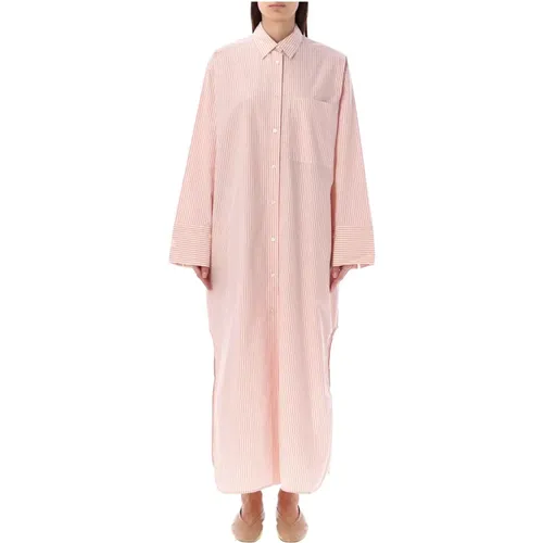Womens Clothing Dress Pink Stripes Ss24 , female, Sizes: S - By Malene Birger - Modalova