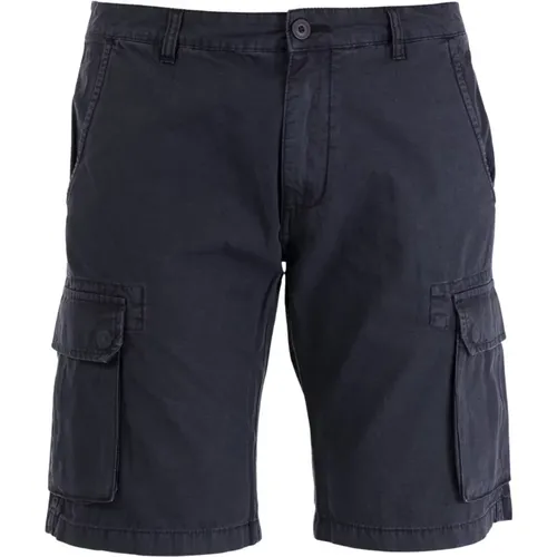 Cargo Bermuda Shorts Solid Navy - Liu Jo - Modalova