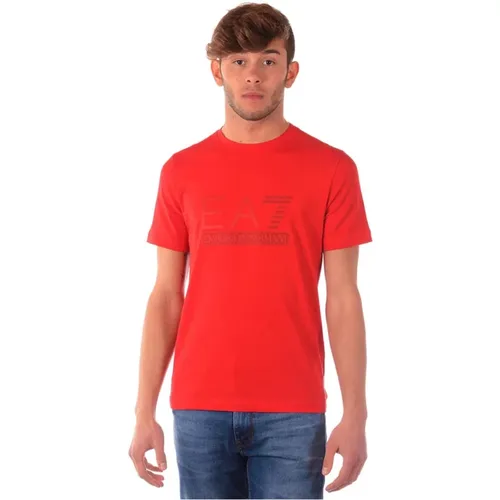 Sweatshirt T-Shirt Kombination , Herren, Größe: XL - Emporio Armani EA7 - Modalova