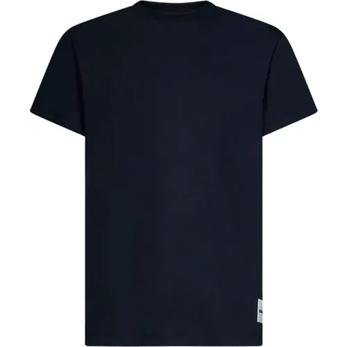 Blauer Baumwoll-T-Shirt-Set SS23,Weißes Baumwoll-T-Shirt-Set Ss23 - Jil Sander - Modalova