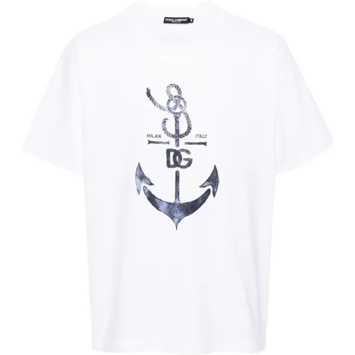 T-shirts and Polos , male, Sizes: L, M - Dolce & Gabbana - Modalova