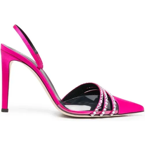 With Heel Fuchsia , female, Sizes: 3 UK - giuseppe zanotti - Modalova