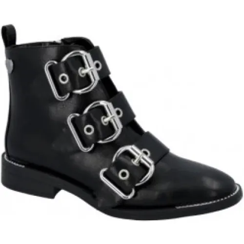 Verstellbare silberne Riemen Stiefeletten - Twinset - Modalova