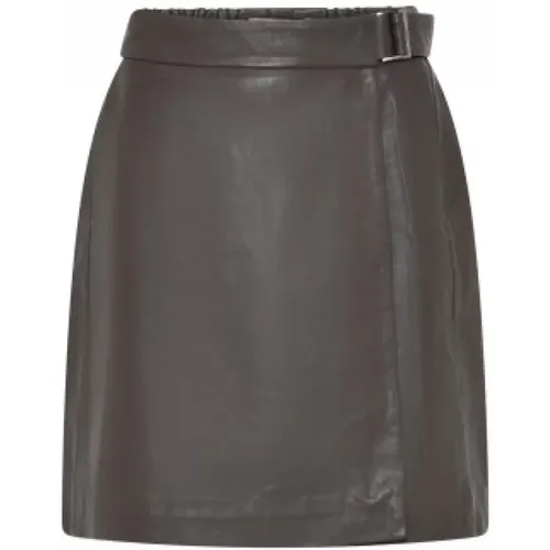 Leather Skirt, Short Style , female, Sizes: XL - Gustav - Modalova