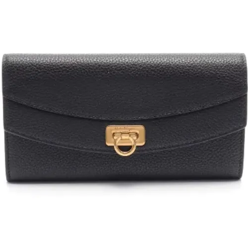 Pre-owned Leather wallets , female, Sizes: ONE SIZE - Salvatore Ferragamo Pre-owned - Modalova