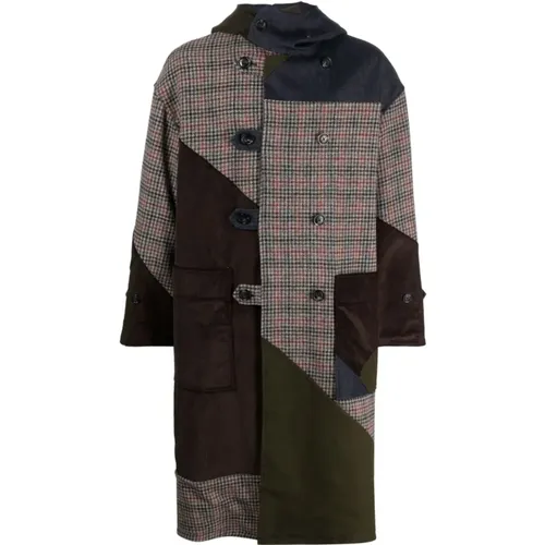 Patchwork Duffle Coat - True to Size , male, Sizes: M - Baracuta - Modalova