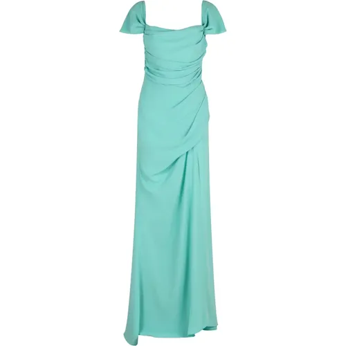 Gedrapes Crepe Kleid mit Seitenschlitz , Damen, Größe: M - Giuseppe Di Morabito - Modalova