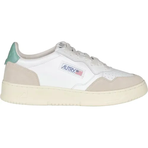Low Top Leather and Suede Sneakers , female, Sizes: 3 UK - Autry - Modalova