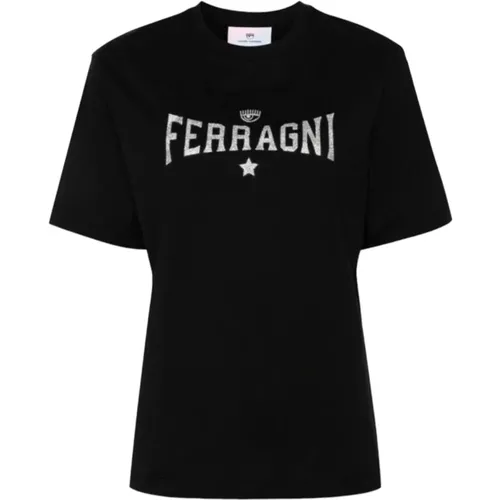 Kurzarm T-Shirt , Damen, Größe: XS - Chiara Ferragni Collection - Modalova