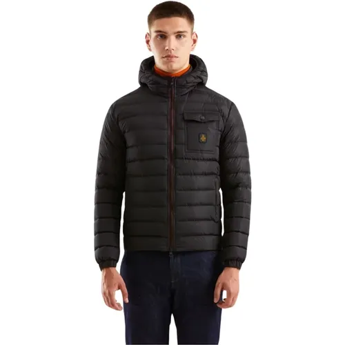 Nylon Hooded Jacket with Zip Closure , male, Sizes: 2XL, 3XL, L - RefrigiWear - Modalova