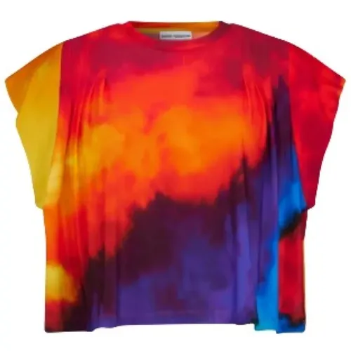 Luxuriöses Mehrfarbiges T-Shirt mit Kurzen Ärmeln - Paco Rabanne - Modalova