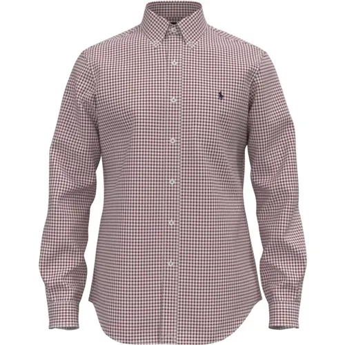 Slim Fit Gingham Stretch Poplin Hemd - Polo Ralph Lauren - Modalova