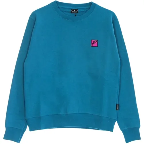 Turquoise Crewneck Sweatshirt with Snake Logo , male, Sizes: S - Propaganda - Modalova