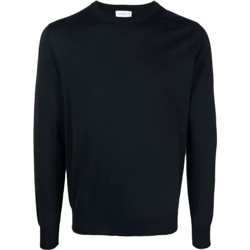 Navy Neck Pullover , male, Sizes: 2XL, XL, L, M - Ballantyne - Modalova