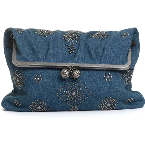 Denim Pocket Bag , female, Sizes: ONE SIZE - Max Mara Weekend - Modalova