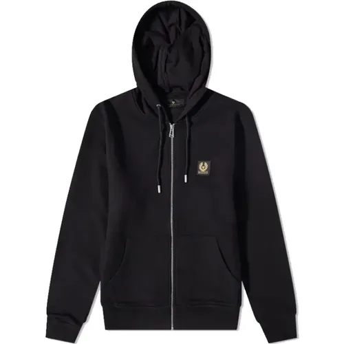 Full Zip Hoodie with Phoenix Emblem , male, Sizes: S - Belstaff - Modalova