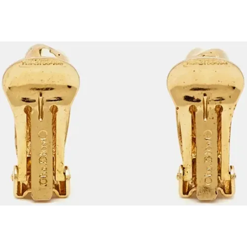 Gebrauchte Dior Ohrringe aus Goldmetall - Dior Vintage - Modalova