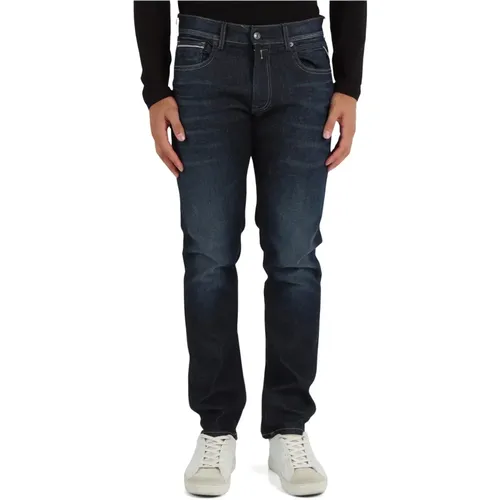 Straight Fit Jeans Fünf Taschen Grover , Herren, Größe: W38 - Replay - Modalova