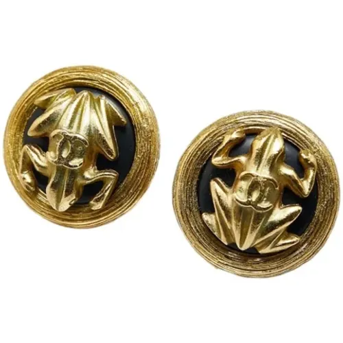 Pre-owned Metal earrings , female, Sizes: ONE SIZE - Chanel Vintage - Modalova