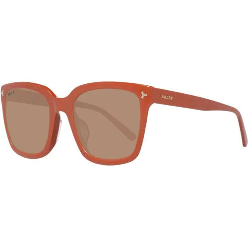 Orange Quadratische Sonnenbrille Verlaufsglas , Damen, Größe: ONE Size - Bally - Modalova