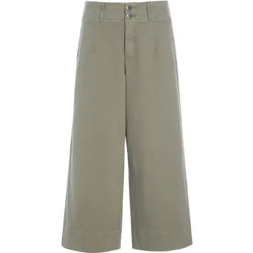 Weiche Khaki Culotte Hose , Damen, Größe: M - Bitte Kai Rand - Modalova