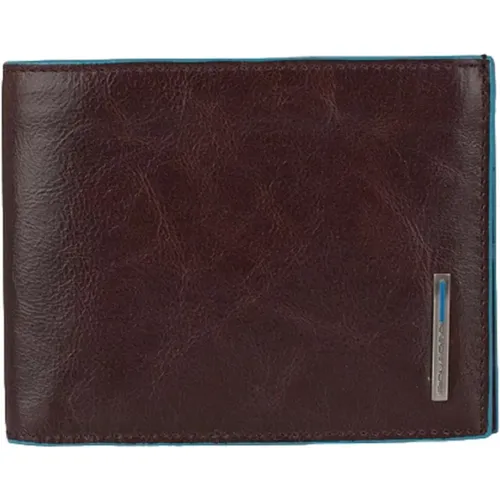 Dark Leather Card Wallet , male, Sizes: ONE SIZE - Piquadro - Modalova