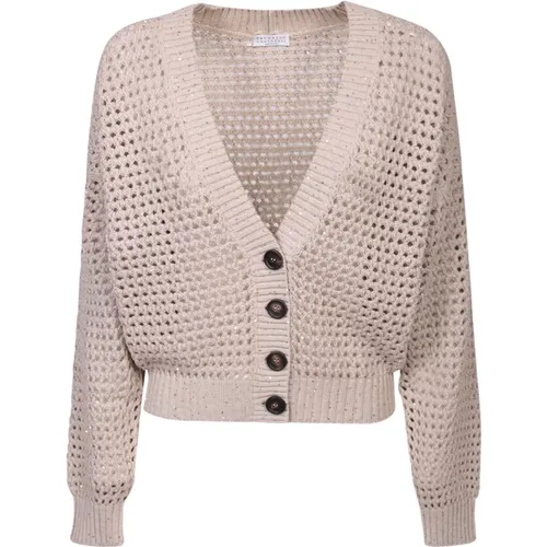 Womens Clothing Sweater Ss24 , female, Sizes: M - BRUNELLO CUCINELLI - Modalova