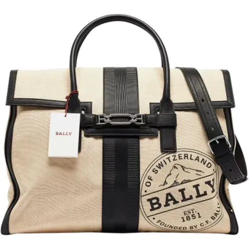 Pre-owned Canvas totes , male, Sizes: ONE SIZE - Bally Pre-owned - Modalova