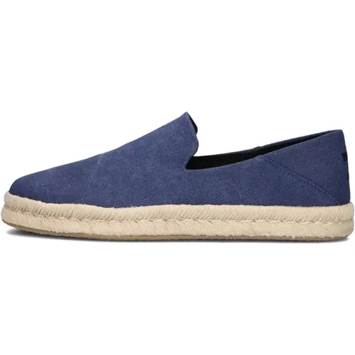 Blaue Espadrilles Santiago Herren , Herren, Größe: 44 EU - TOMS - Modalova