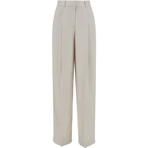 Weiße Hose - Single Plt Pant , Damen, Größe: 2XS - Theory - Modalova