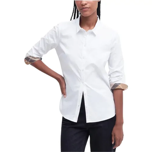 Feminine Oxford Cotton Shirt , female, Sizes: S, M - Barbour - Modalova