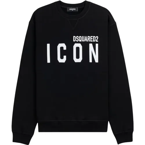 Schwarzer Ikonischer Cooler Pullover - Dsquared2 - Modalova