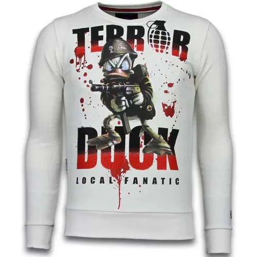 Terror Duck Rhinestone Sweater - Herrenpullover - 6173W , Herren, Größe: S - Local Fanatic - Modalova