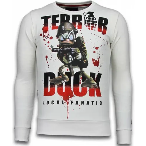 Terror Duck Rhinestone Sweater - Herrenpullover - 6173W , Herren, Größe: XL - Local Fanatic - Modalova