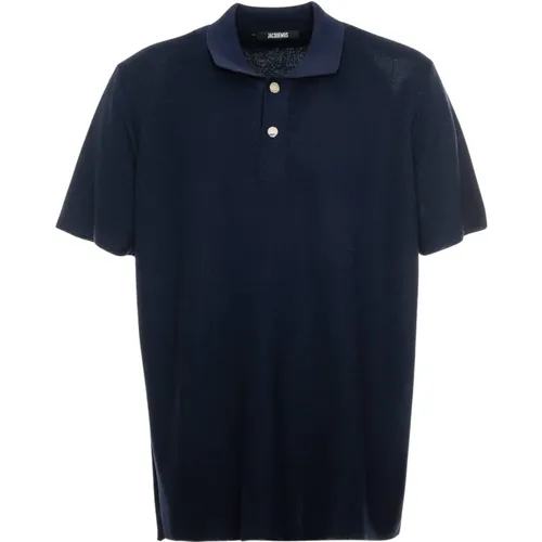 Knit Polo Shirt Classic Collar Short Button Placket , male, Sizes: 2XL, L - Jacquemus - Modalova