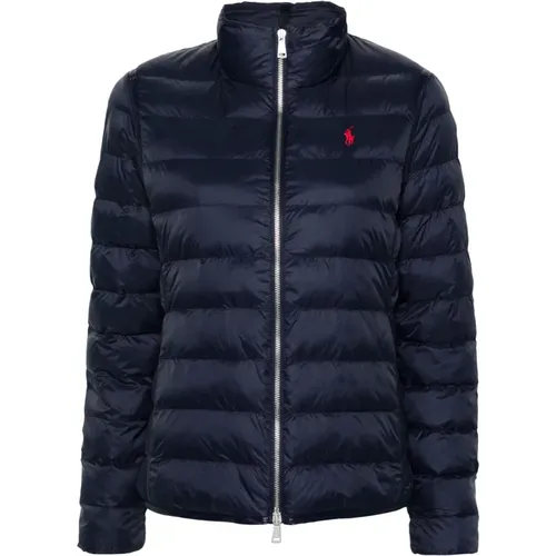 Blaue Isolierte Casual Jacke , Damen, Größe: 2XL - Polo Ralph Lauren - Modalova