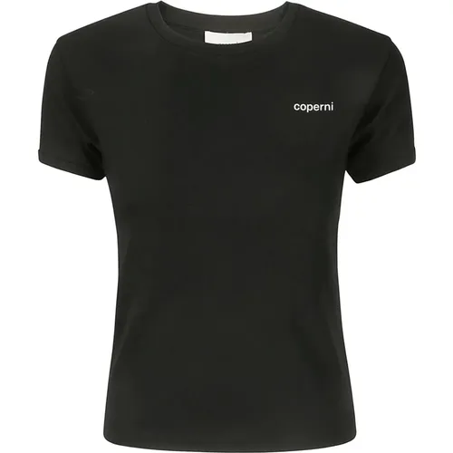 Logo Slim Fit T-Shirt , Damen, Größe: L - Coperni - Modalova