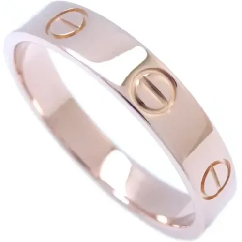 Pre-owned Rose Gold rings , female, Sizes: ONE SIZE - Cartier Vintage - Modalova