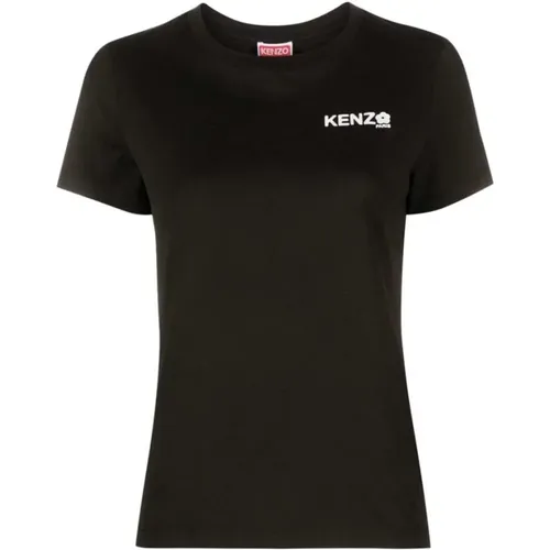 T-Shirt mit Logo-Print , Damen, Größe: XS - Kenzo - Modalova