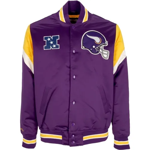 NFL Bomberjacke Minnesota Vikings Team , Herren, Größe: M - Mitchell & Ness - Modalova