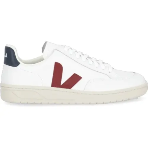 Leather Sneakers Round Toe Logo , male, Sizes: 4 UK, 5 UK, 9 UK, 8 UK, 10 UK, 12 UK, 11 UK, 6 UK, 2 UK, 7 UK - Veja - Modalova