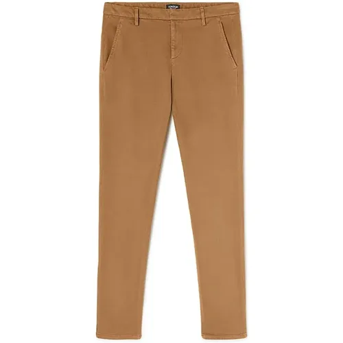 Slim Fit Chino Pants , male, Sizes: W33, W38 - Dondup - Modalova