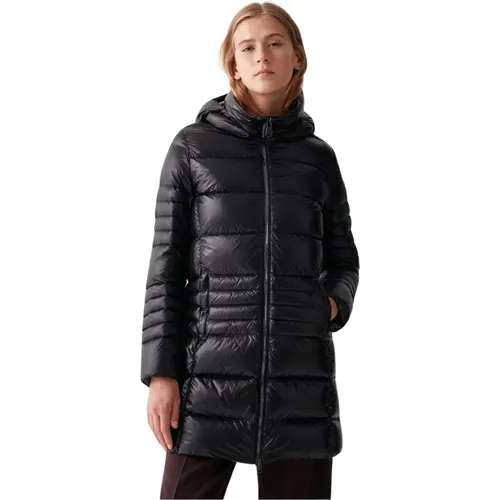 Long Down Jacket with Removable Hood , female, Sizes: M, 2XL - Colmar - Modalova