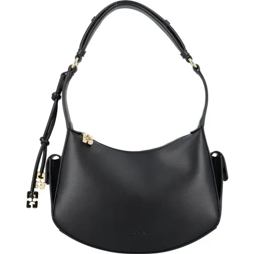 Leather Swing Shoulder Bag , female, Sizes: ONE SIZE - Ganni - Modalova