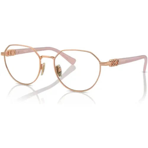 Rose Gold Eyewear Frames , female, Sizes: 51 MM - Vogue - Modalova