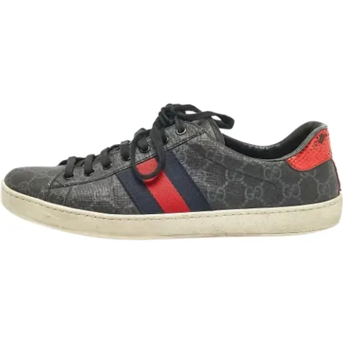 Pre-owned Beschichtetes Canvas sneakers - Gucci Vintage - Modalova