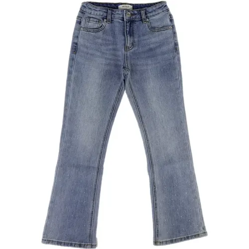 Vintage Flare Jeans in Hellblauem Denim - ViCOLO - Modalova