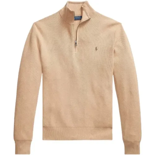 Zip Polo Sweater , Herren, Größe: XL - Polo Ralph Lauren - Modalova