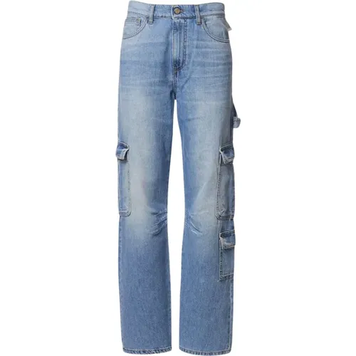 Cargo Jeans , female, Sizes: W26, W29, W28 - Manila Grace - Modalova