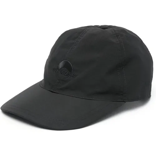 Nylon Baseball Cap with Crescent Moon Embroidery , male, Sizes: ONE SIZE - Marine Serre - Modalova